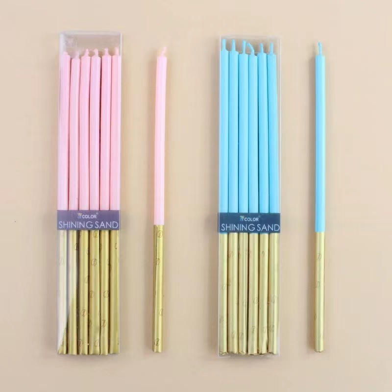 Candle Supplies Luxury - 6 buah lilin panjang dekorasi kue