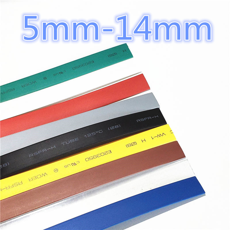 Shrink Sleeve Pvc - 3meter/potong 2:1 7 warna 5mm 6mm