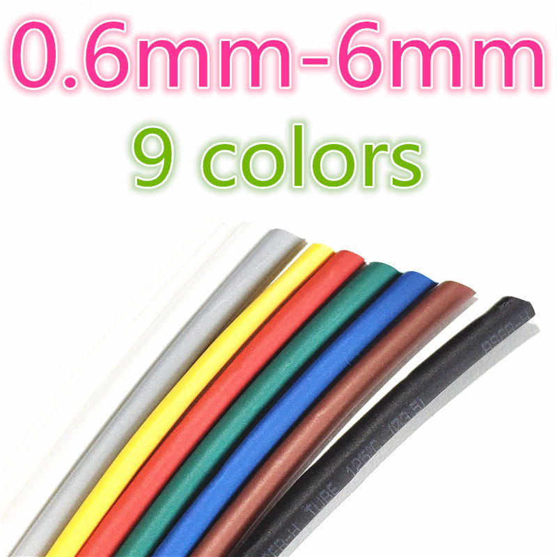 Shrink Sleeve Pvc - 2:1 1/3/5meter 9 warna 0.6mm 0.8mm