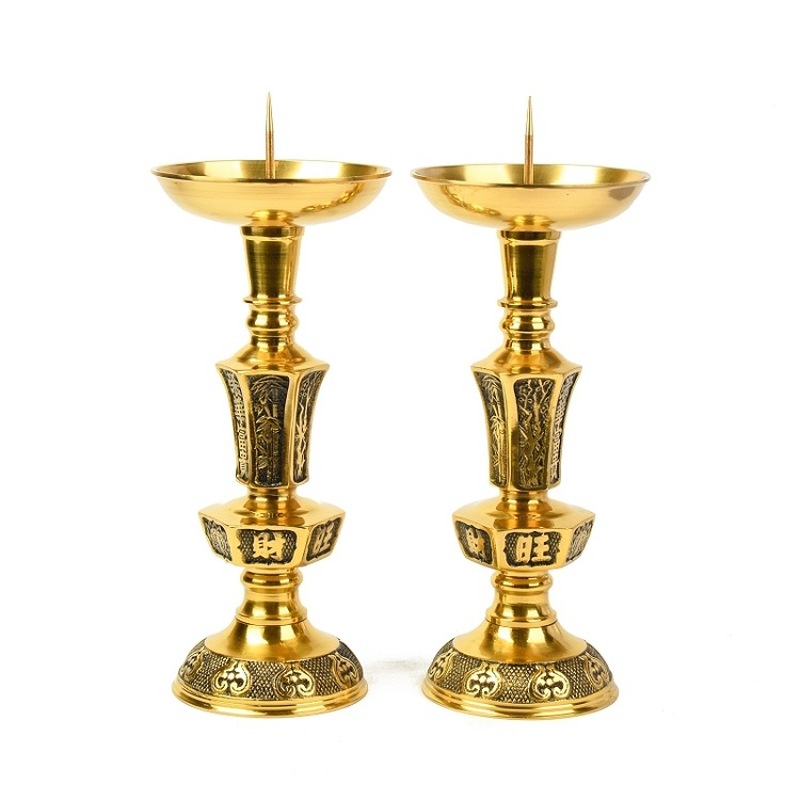 Sepasang tempat lilin kuningan - Candle Supplies Luxury ulasan dan harga